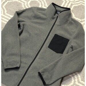 L.L. Bean Trail Fleece Women’s Size Medium Full Zip Gray Pocket Outdoors Jacket